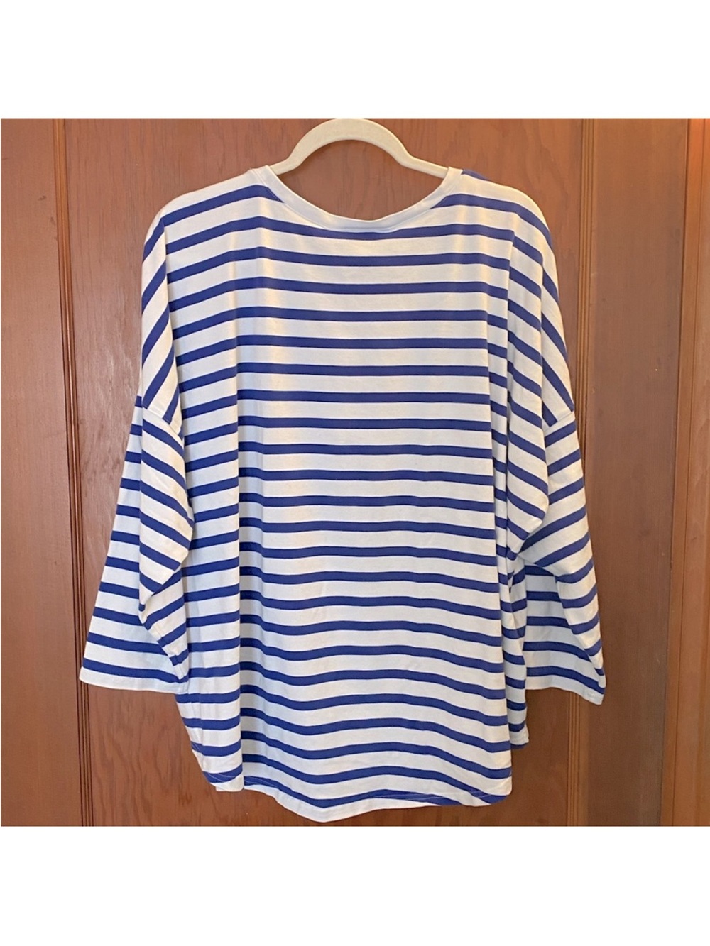 Vineyard Vines Blue and White Striped Long Sleeve Top